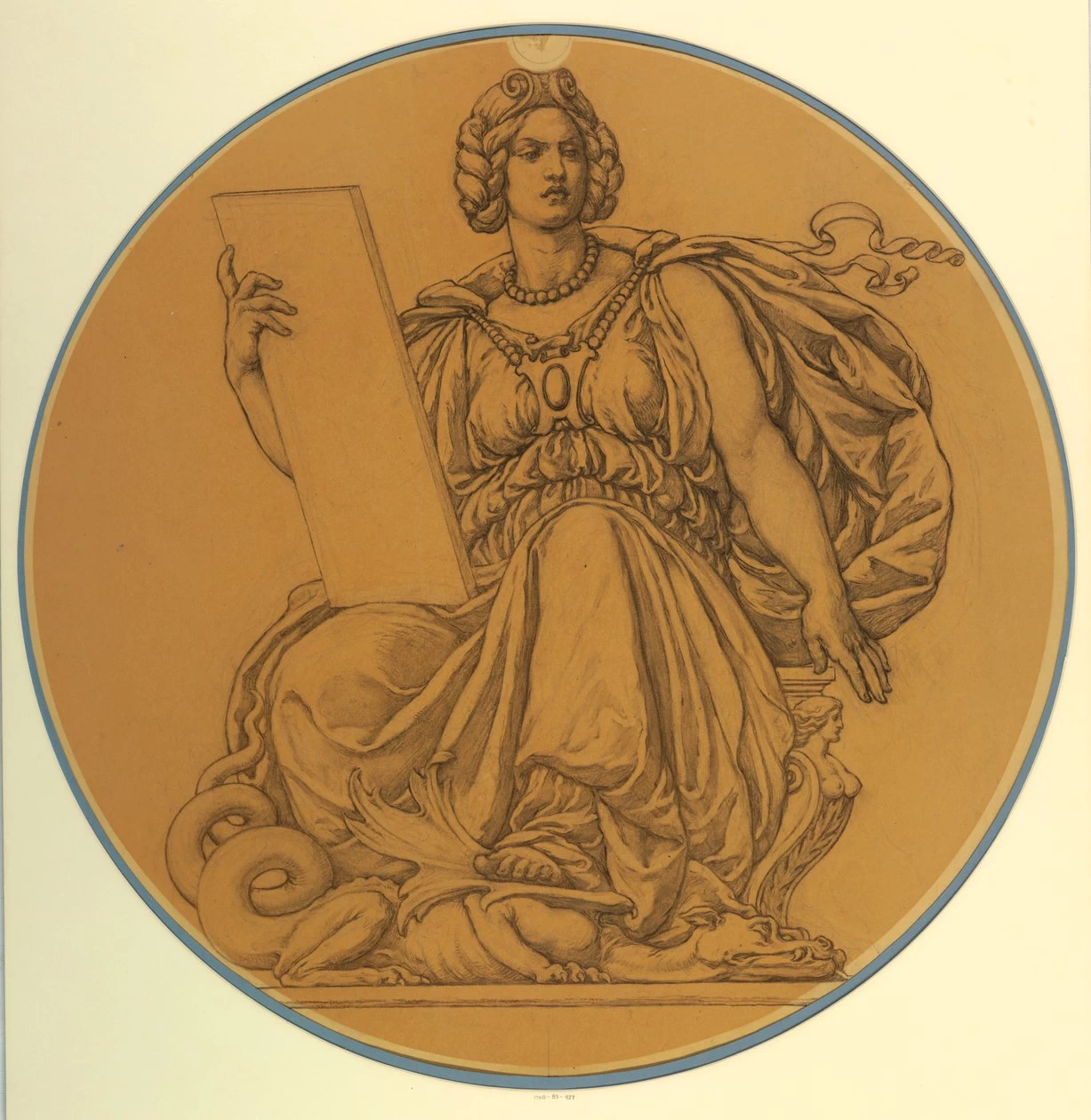 Studio per Legge, Lunetta nel Palazzo di Giustizia della Contea di Hudson, Jersey City - Smithsonian Institution, Gift of Mrs